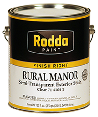 Rodda Paint Rural Manor Semi-Transparent Stain 7141031